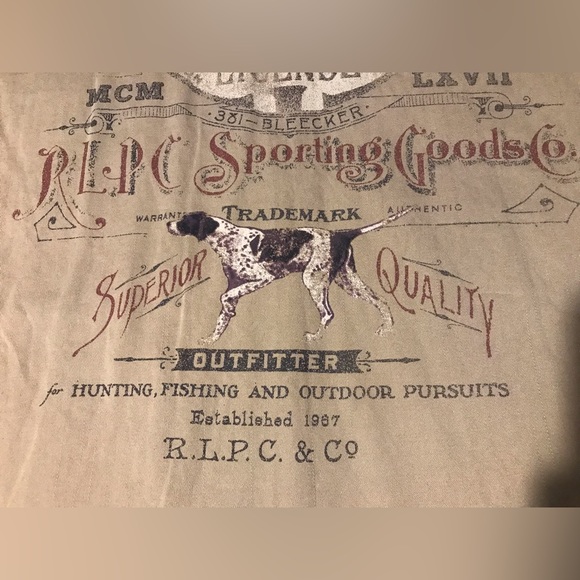 Vintage Ralph Lauren Polo RLPC Sportsman FISHING DOG HUNTING Shirt L Rlx Rod Usa - Picture 12 of 14